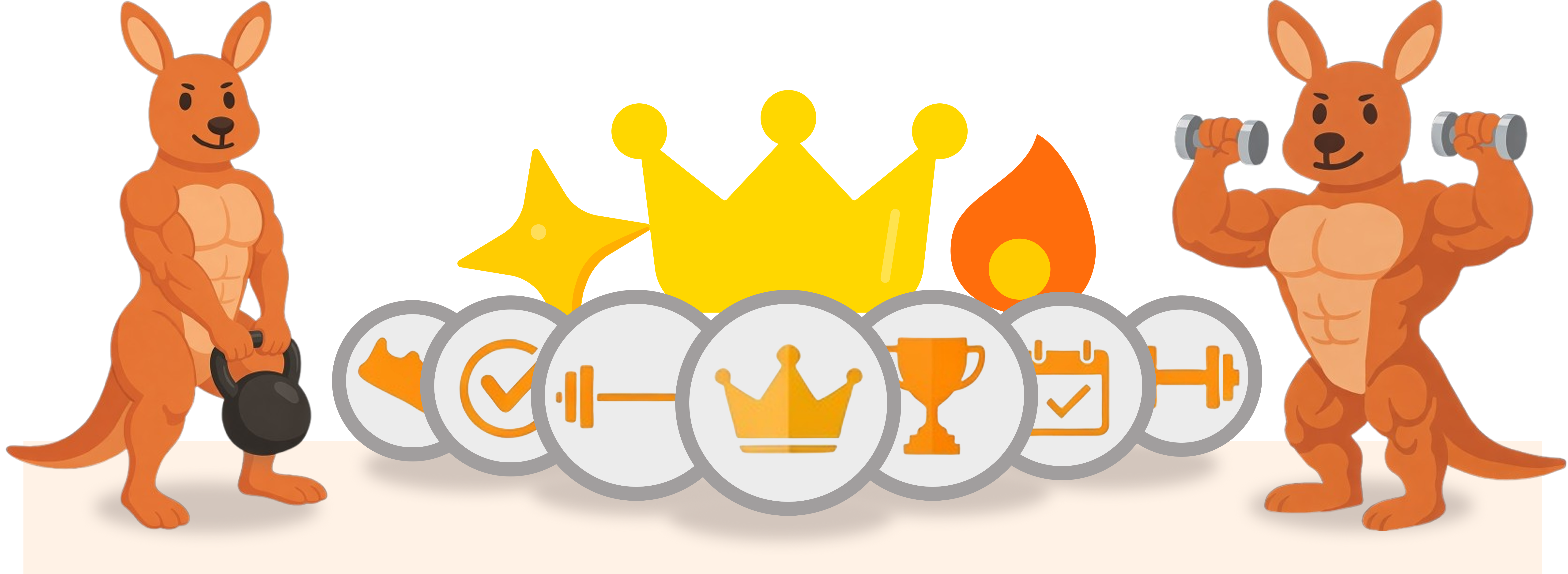 KangiApp reward badges and streak-based achievements